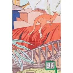 Mozi Australiana Print Apron Multi