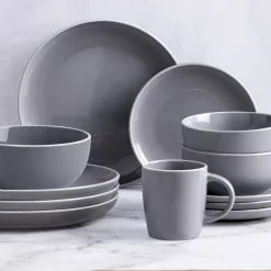 Soren Aurora 16-Piece Dinner Set Grey -Kitchen Accessories Shop BP607679 nc 2