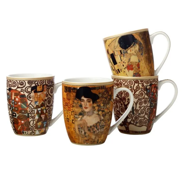 Casa Domani Impressions Klimt 4-Piece Mug Set 375mL 3 Casa Domani Impressions Klimt 4-Piece Mug Set 375mL - Image 3