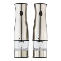 Smith & Nobel Curve Stainless Steel Electric Mill Set