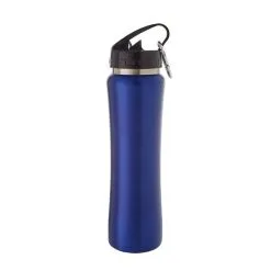 Smith & Nobel Double Wall Stainless Steel Straw Bottle Blue 500mL