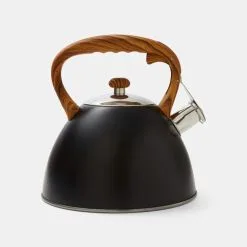 Smith & Nobel Conical Stainless Steel Kettle Black 3L