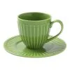 Chyka Home Sunday Cup & Saucer Set 220mL Green
