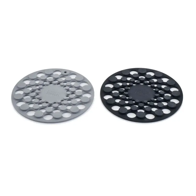Joseph Joseph Joseph & Joseph Spot-On Set Of 2 Round Grey Silicone Trivets 4 Joseph Joseph Joseph & Joseph Spot-On Set Of 2 Round Grey Silicone Trivets - Image 4