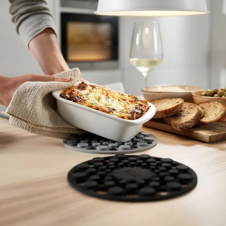 Joseph Joseph Joseph & Joseph Spot-On Set Of 2 Round Grey Silicone Trivets 1 Joseph Joseph Joseph & Joseph Spot-On Set Of 2 Round Grey Silicone Trivets