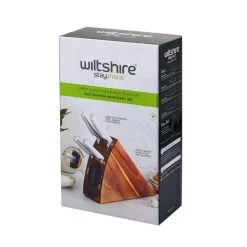 Wiltshire Staysharp Premium Stainless Steel 5PC Knife Block Set -Kitchen Accessories Shop BP639920 nc