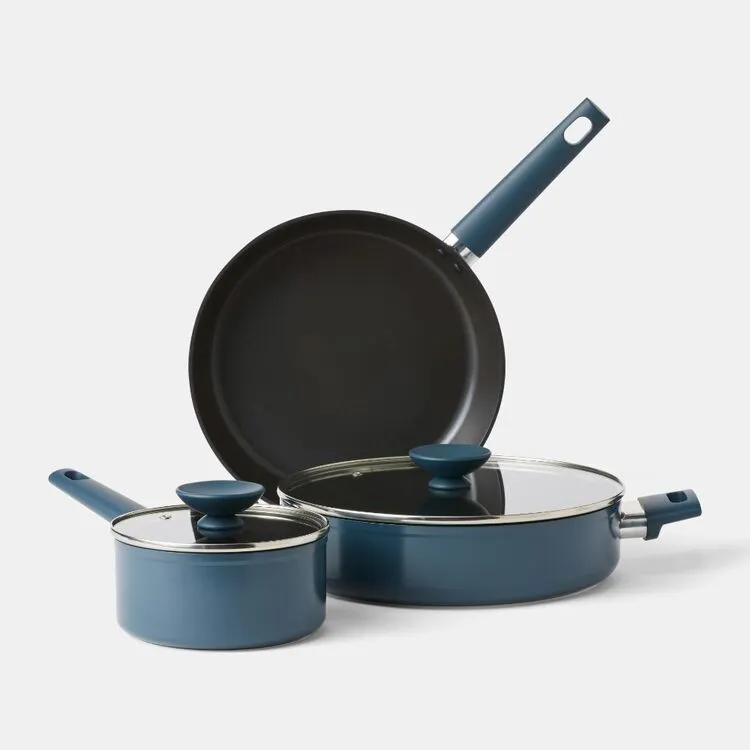 Smith & Nobel Forged Aluminum Blue 3 Piece Cookset 1 Smith & Nobel Forged Aluminum Blue 3 Piece Cookset