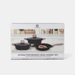 Smith & Nobel Intense Performance 3 Piece Cookset 28 Cm -Kitchen Accessories Shop BP640691 nc