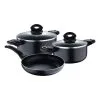 Bergner Orion 3 Piece Cookset Black
