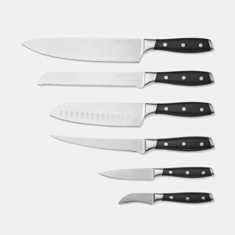 Smith & Nobel Black Gourmet 7 Piece Knife Block 1 Smith & Nobel Black Gourmet 7 Piece Knife Block