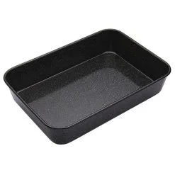 MasterPro Professional Vitreous Enamel Roasting Pan 38 X 26 X 7.5 Cm