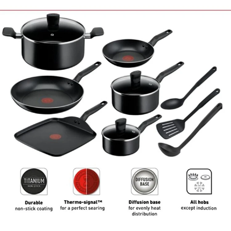 Tefal Essential Non-Stick 6Pc Cookset 2 Tefal Essential Non-Stick 6Pc Cookset - Image 2