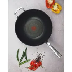 Tefal Premium Specialty Hard Anodised Induction Wok With Lid 32 Cm -Kitchen Accessories Shop BP643703 nc 2