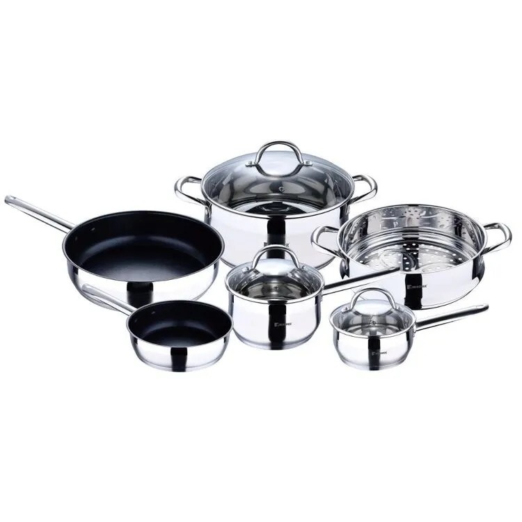Bergner Gourmet Stainless Steel 6 Piece Cookset 2 Bergner Gourmet Stainless Steel 6 Piece Cookset - Image 2