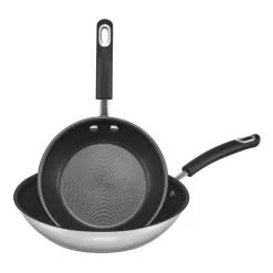 Circulon Total Stainless Steel 20/28cm Skillet Twin Pack -Kitchen Accessories Shop BP645135 nc