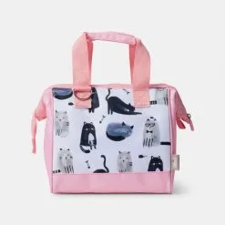 Mozi Insulated Lunch Bag Moggs Pink