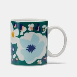 Soren Poppies Pack Of 4 Mugs Set Blue -Kitchen Accessories Shop BP646594 nc