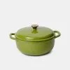Smith & Nobel Luxe Cast Iron Casserole 6L Green