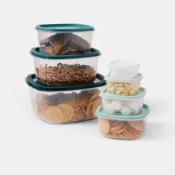 Smith & Nobel 7 Piece Square Container Set Blue -Kitchen Accessories Shop BP647338 nc 5