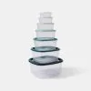 Smith & Nobel 7 Piece Square Container Set Blue