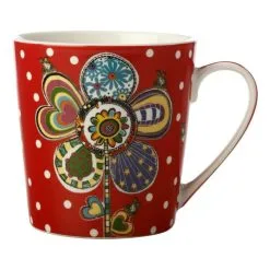 Maxwell & Williams Donna's Garden Mug 350ml Vivid Violet Tin Gift Boxed -Kitchen Accessories Shop BP647630 nc