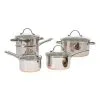 Smith & Nobel Luminous 5-Piece Copper Base Stainless Steel Cookset