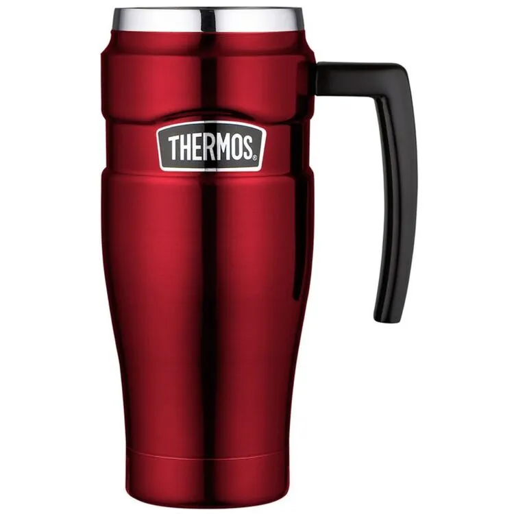 Thermos Stainless King Vacuum Insulated Travel Mug 470ml Red 2 Thermos Stainless King Vacuum Insulated Travel Mug 470ml Red - Image 2