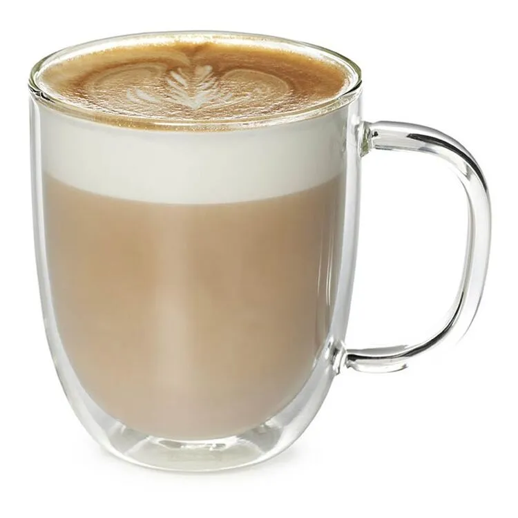 Pyrex Double Wall 250mL 2-Piece Coffee/Tea Mugs 2 Pyrex Double Wall 250mL 2-Piece Coffee/Tea Mugs - Image 2