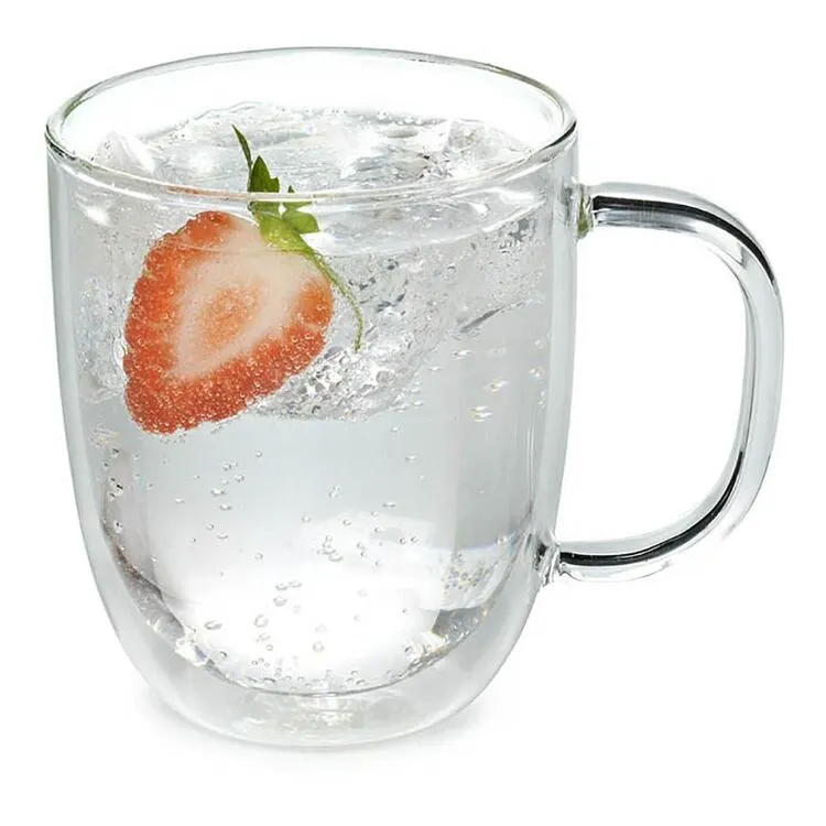 Pyrex Double Wall 250mL 2-Piece Coffee/Tea Mugs 1 Pyrex Double Wall 250mL 2-Piece Coffee/Tea Mugs