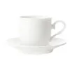 Casa Domani Casual White Florence Demi Cup And Saucer 80mL