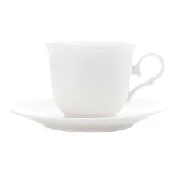 Casa Domani Casual White Florence Teacup And Saucer 200mL