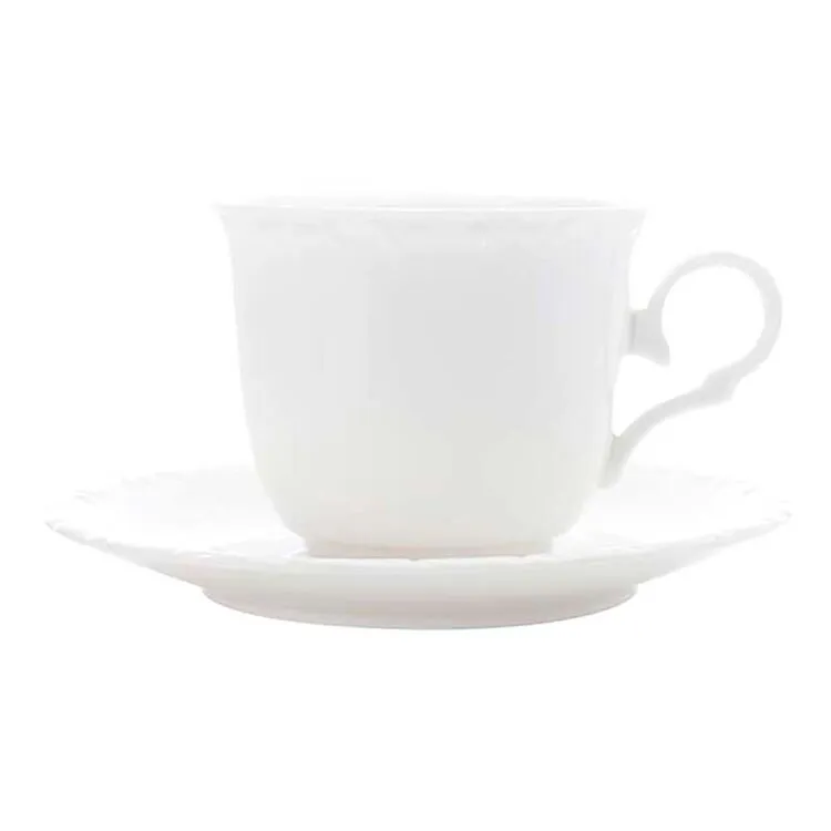 Casa Domani Casual White Florence Teacup And Saucer 200mL 1 Casa Domani Casual White Florence Teacup And Saucer 200mL
