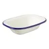 Wiltshire Enamel Oblong Pie Dish 200mL Blue Rim