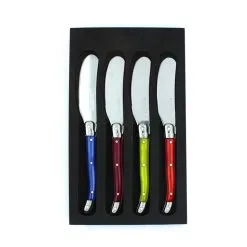 Laguiole Elite Pearl 4 Piece Pate Knife Set