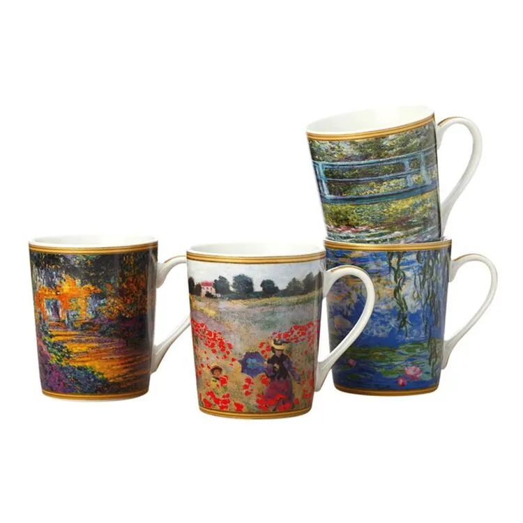 Casa Domani Impressions Monet 4-Piece Mug Set 375mL 1 Casa Domani Impressions Monet 4-Piece Mug Set 375mL