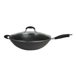 Smith & Nobel Professional Hard Anodised Jumbo Wok 36cm