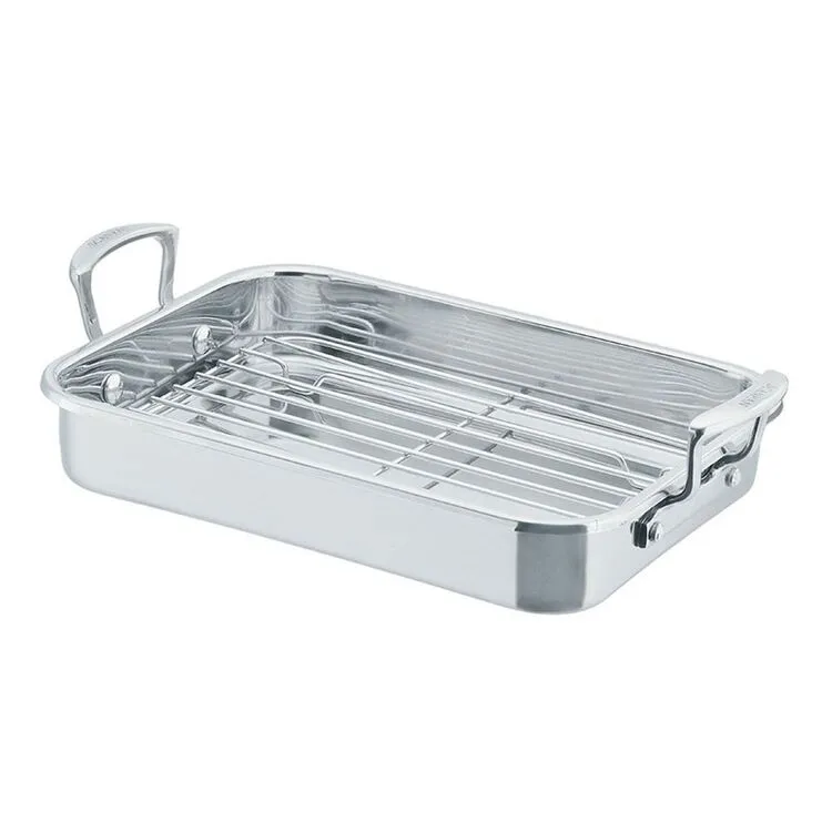 Scanpan Impact Stainless Steel Roasting Pan With Rack 42 X 26 Cm 1 Scanpan Impact Stainless Steel Roasting Pan With Rack 42 X 26 Cm