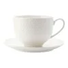 Maxwell & Williams White Basics Diamonds Tea Cup And Saucer 220mL
