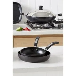 Tefal Specialty Hard Anodised Twin Pack Frypans 20/26cm