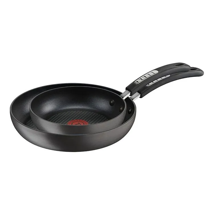 Tefal Specialty Hard Anodised Twin Pack Frypans 20/26cm 2 Tefal Specialty Hard Anodised Twin Pack Frypans 20/26cm - Image 2