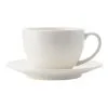 Casa Domani Casual White Evolve Coupe Cup And Saucer