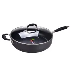 Smith & Nobel Professional Hard Anodised Sauté Pan 32cm