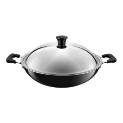 Tefal Large Wok With Stainless Steel Lid 36cm -Kitchen Accessories Shop SP 537982