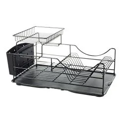 Smith & Nobel Two-Tier Wire Dish Rack - Black