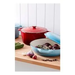 Smith & Nobel Traditions Cast Iron Casserole 5L Red