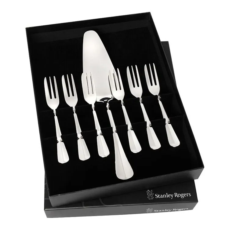 Stanley Rogers Baguette 18/10 7-Piece Cake Serving Set 2 Stanley Rogers Baguette 18/10 7-Piece Cake Serving Set - Image 2