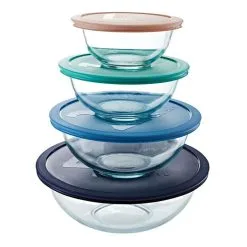 Pyrex 8-Piece Smart Essentials Mixing Bowl Set