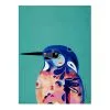 Maxwell & Williams Pete Cromer Tea Towel 50 X 70 Cm Azure Kingfisher