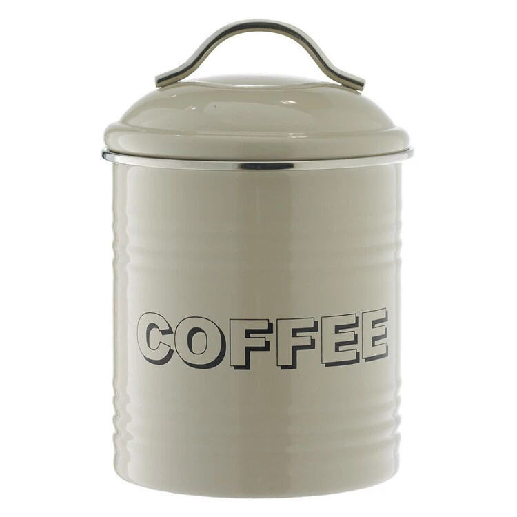 Smith & Nobel Retro Coffee Canister - Light Grey 1 Smith & Nobel Retro Coffee Canister - Light Grey