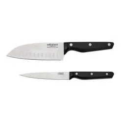 Wiltshire Staysharp Triple Rivet Santoku & Utility Knife 2-Piece Duo Set